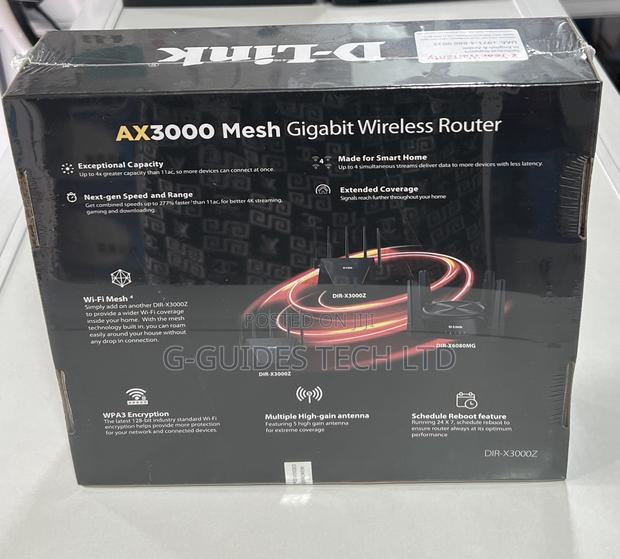 D-Link Ax3000 Mesh Gigabit Wireless Router (Dir-X3000z) · Photo 4
