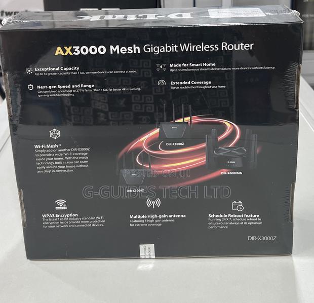 D-Link Ax3000 Mesh Gigabit Wireless Router (Dir-X3000z) · Photo 5