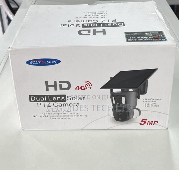 4g Dual Lens Solar PTZ Camera 5mp, Hd 4g Solar PTZ Camera