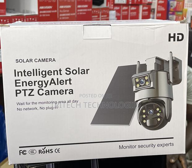 Solar 4g Camera 2way Audio 3mp+3mp Motion Detector Ubox App · Photo 1