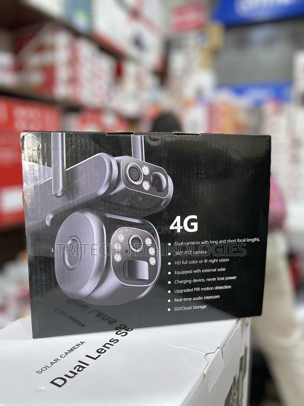 Solar 4G Camera 2MP+2MP Motion Detector Full Color UBOX APP · Photo 1