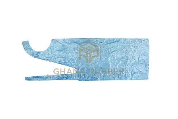 Disposable Blue Poly Aprons (10 Packets) · Photo 1