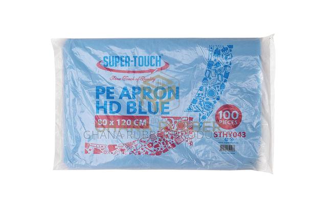 Disposable Blue Poly Aprons (10 Packets) · Photo 2