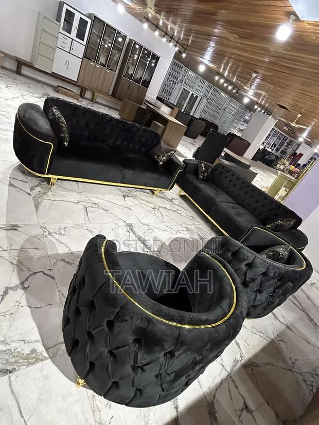 Luxury Black and Gold Sofas · Photo 1