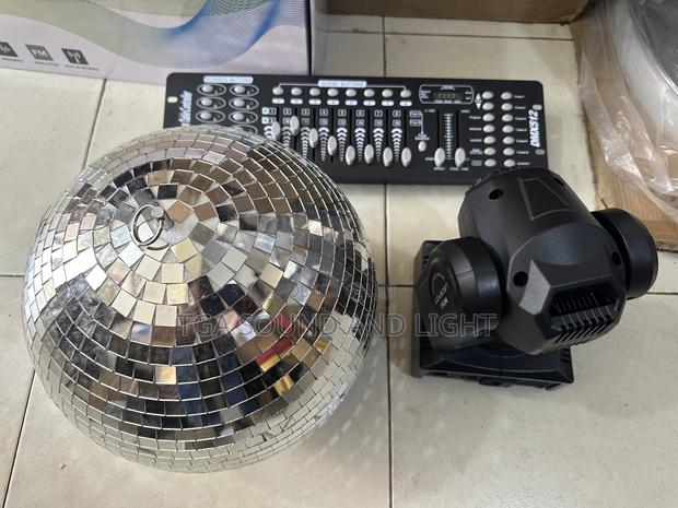 Mirror Ball, LED Spotlight and Mixer · Photo 1