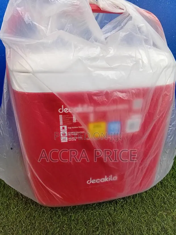 Decakila 26L Portable Cooler Box Red and White Cooler Box
