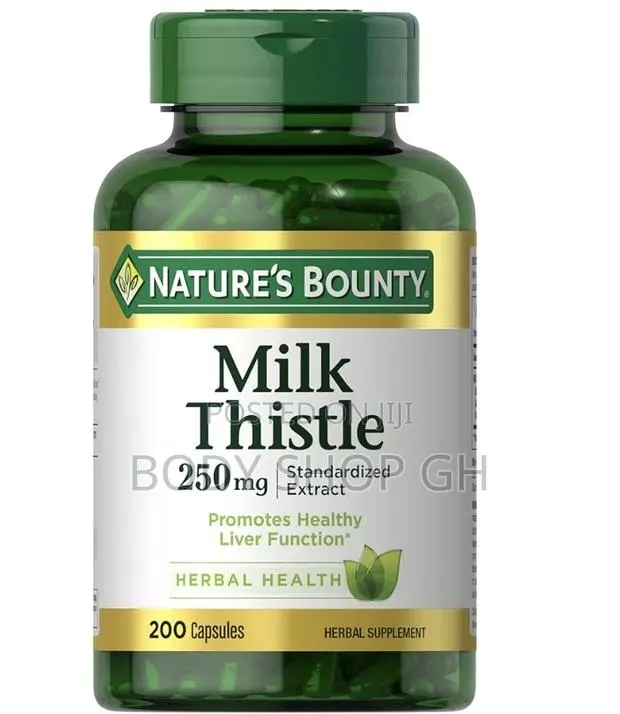 Milk Thistle Capsules, for Liver Health, 250 Mg Per, 200 Count · Photo 1