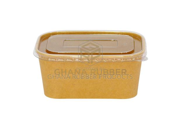 Kraft Rectangular Container 1000ml + Lids (300pcs) · Photo 1