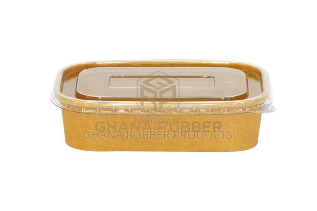 Kraft Rectangular Container 500ml + Lids (300pcs) · Photo 3
