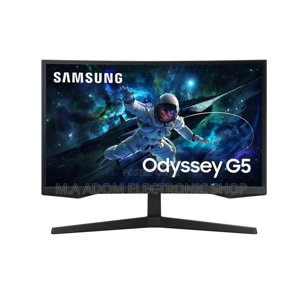 Samsung 27” Odyssey G5 QHD 165hz Curved Gaming Monitor · Photo 1