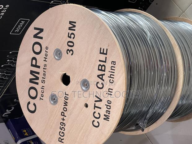 RG59 Cable With Power 305m or Coaxial Cable + Power Compon · Photo 1