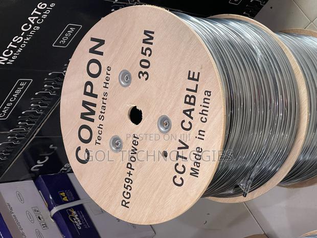 RG59 Cable With Power 305m or Coaxial Cable + Power Compon · Photo 2