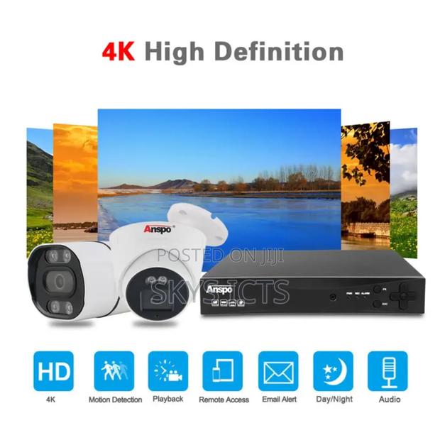 Anspo Full Colour 16ch 4mp Ip Poe CCTV With Audio Kit · Photo 2
