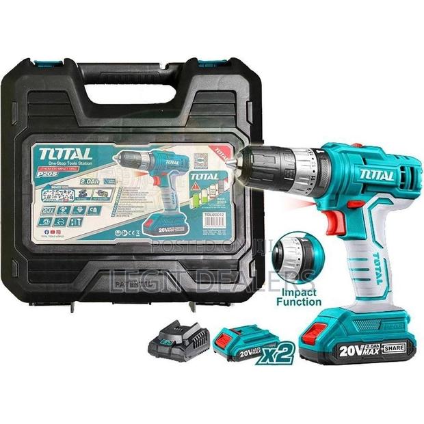 Total Cordless Impact Drill 2 Batteries · Photo 1