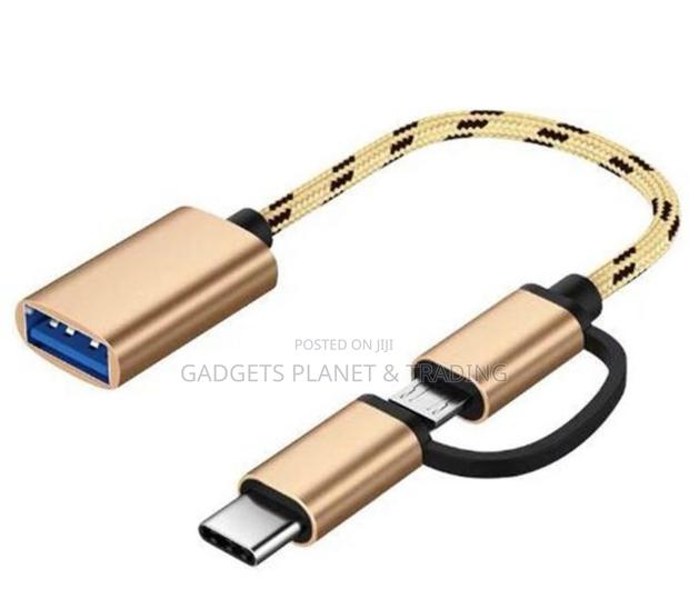 Type C / Usb A Braided Cable Otg Adapter · Photo 2