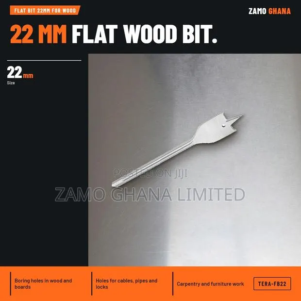 Flat Bit 22Mm for Wood - TERA-FB22 · Photo 1