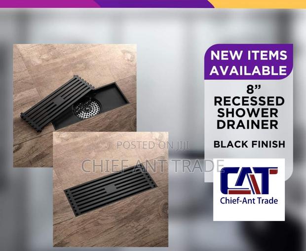 Black Floor Drain. 20cm. DLT-20b · Photo 1