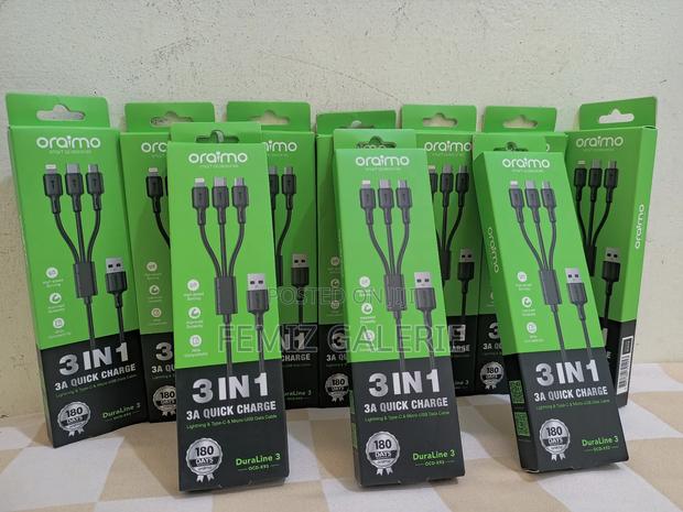 Oraimo Duraline 3a 3in1 Charging Cable 1.2m · Photo 7