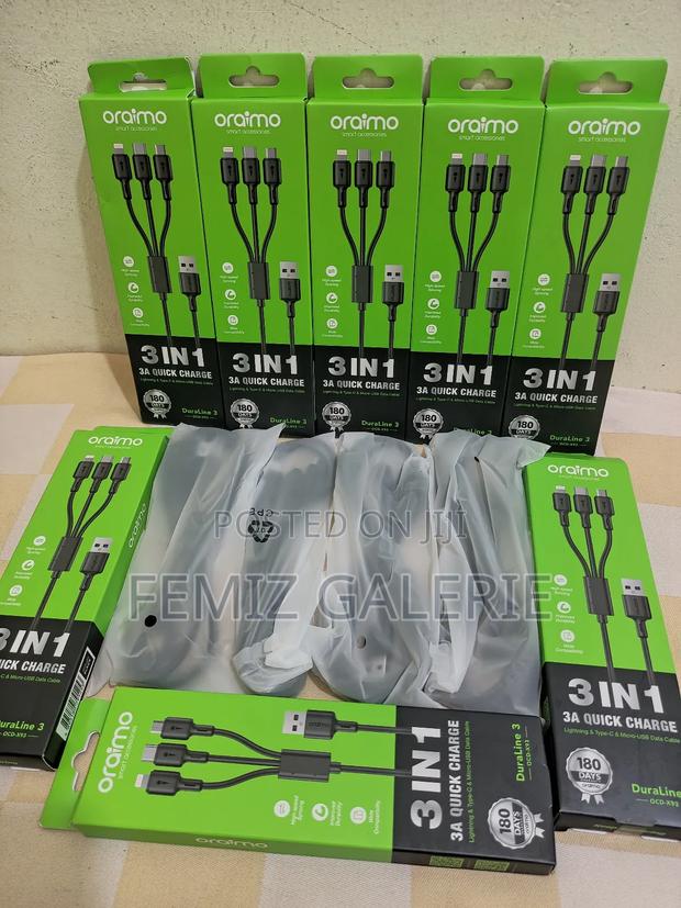 Oraimo Duraline 3a 3in1 Charging Cable 1.2m · Photo 5
