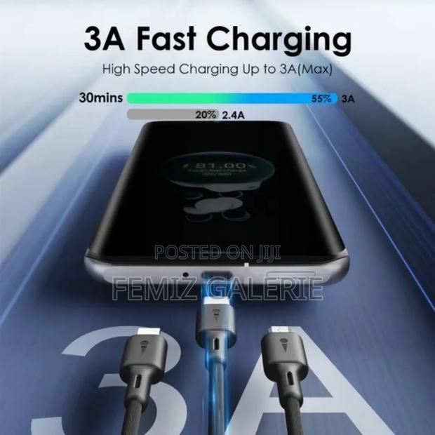 Oraimo Duraline 3a 3in1 Charging Cable 1.2m · Photo 6