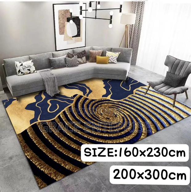 Stylish Elegant Living Room Bedroom 3D Carpet · Photo 1