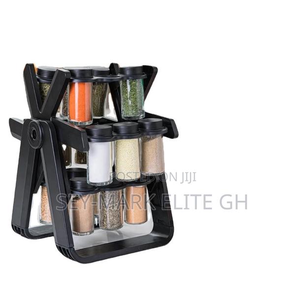 18pcs Jar Rotating Spice Rack · Photo 1