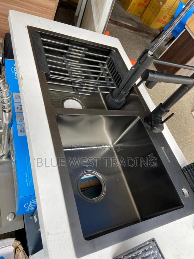 Black Cabinet Sink and Pull Out Tap · Photo 2