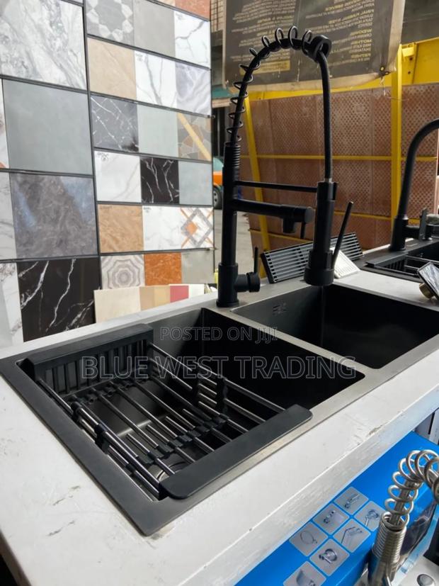 Black Cabinet Sink and Pull Out Tap · Photo 3