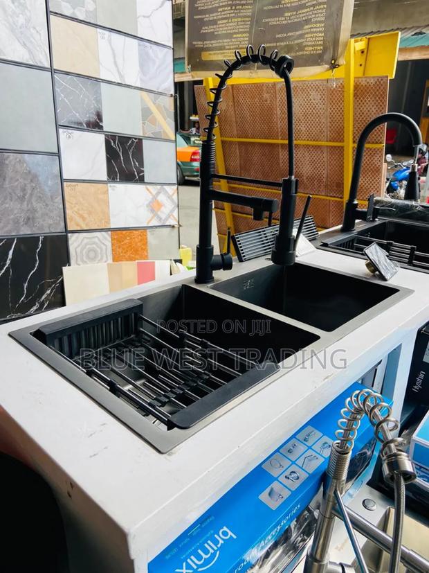 Black Cabinet Sink and Pull Out Tap · Photo 4
