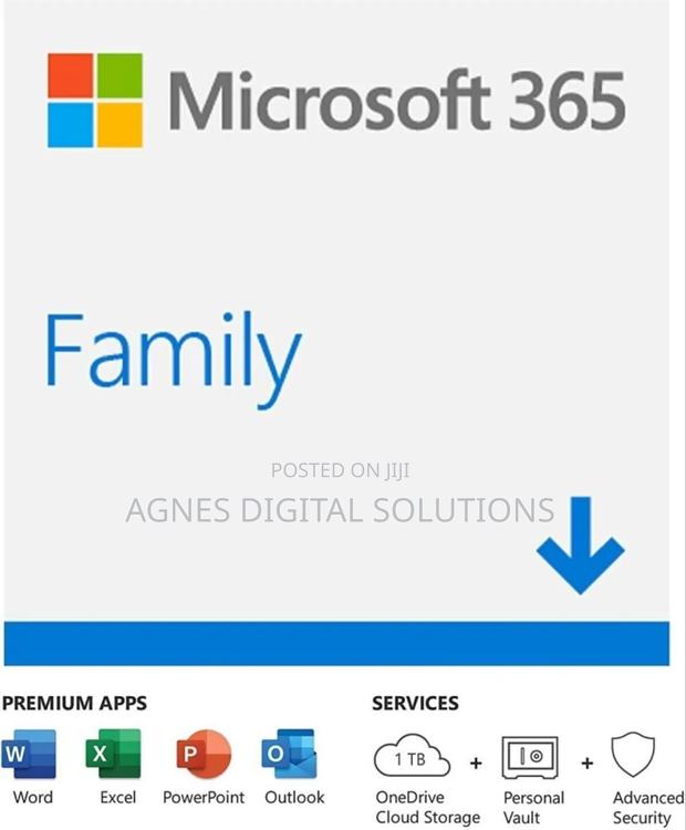 Microsoft 365 Family (One-Year Subscription; Up to 6 People) · Photo 1