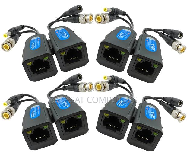 8MP BNC to RJ45 Passive Video Balun With Power · Photo 1