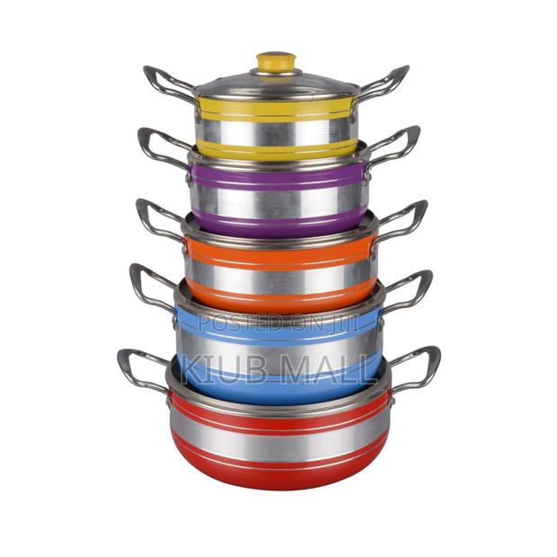 Mult Colored Non Stick Pot Set · Photo 1