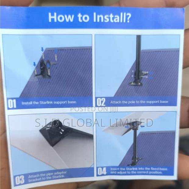 Starlink Gen3 Complete Mounting Kit,Pole, Plate Roof Mount · Photo 2