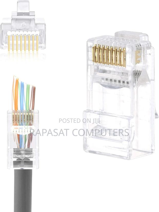 Cat6/6a Pass Through RJ45 Connectors, 20 PCS · Photo 1