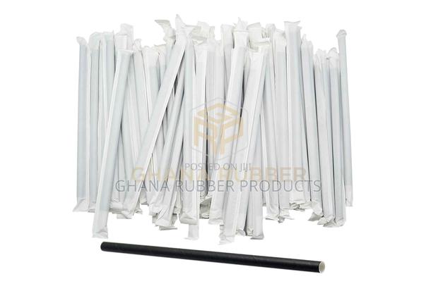 Paper Straws 6mm Black Individually-Wrapped (1000pcs) · Photo 2