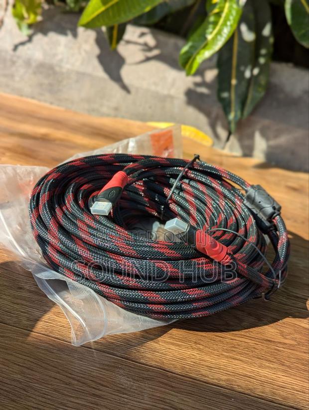 20m High Quality HDMI Cable - Black/Red · Photo 1