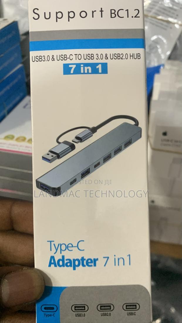 7in1 Multi Ports USB Type C Hub Splitter Adapter Expansion D · Photo 1