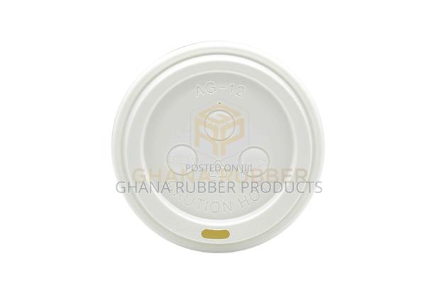 Ripple Paper Cups + Lids 12oz Brown (1000pcs) · Photo 1