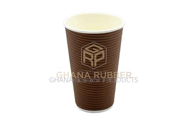Ripple Paper Cups 16oz Brown (500pcs) · Photo 1