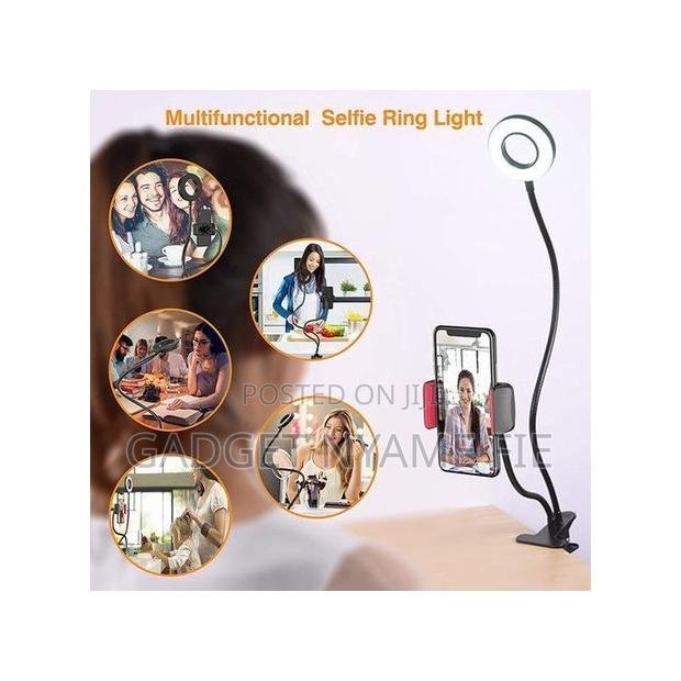 Vlogging Kit (Ring Light + Phone Holder) With Table Clamp · Photo 3