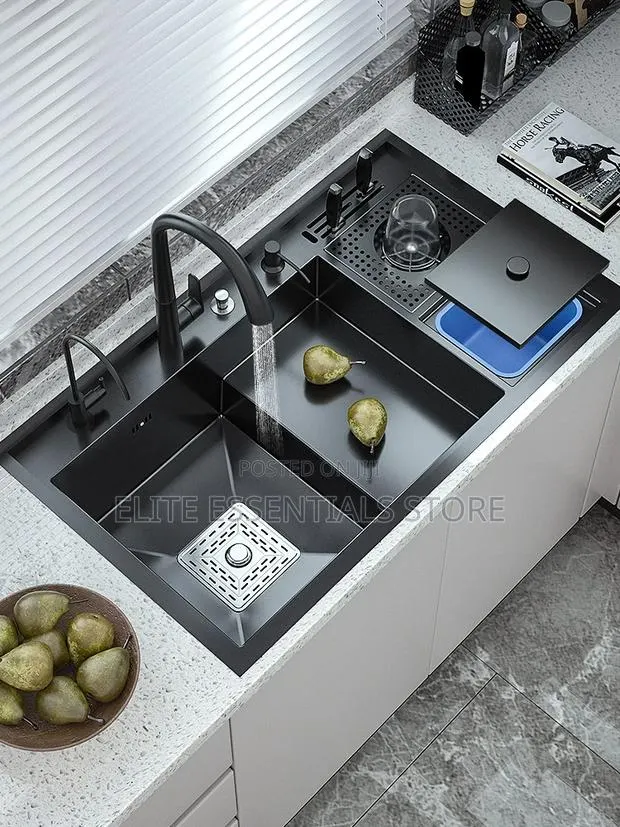 Luxury Multifunctional Smart Sink With Bin and Knife Holder · Photo 1