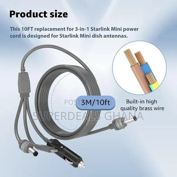3 In 1 Starlink Mini Cable For Car · Photo 1