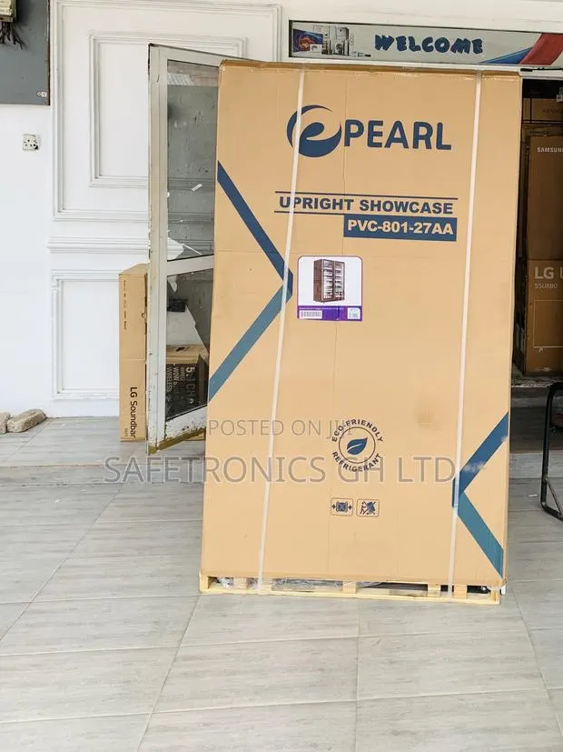 Elegant Fast Pearl Double-Door 690L Glass PVC-801-27AA Display Fridge · Photo 1