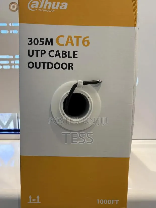 Dahua Cat6 Network Cable 305m Utp Outdoor Copper Pfm920-6u · Photo 1