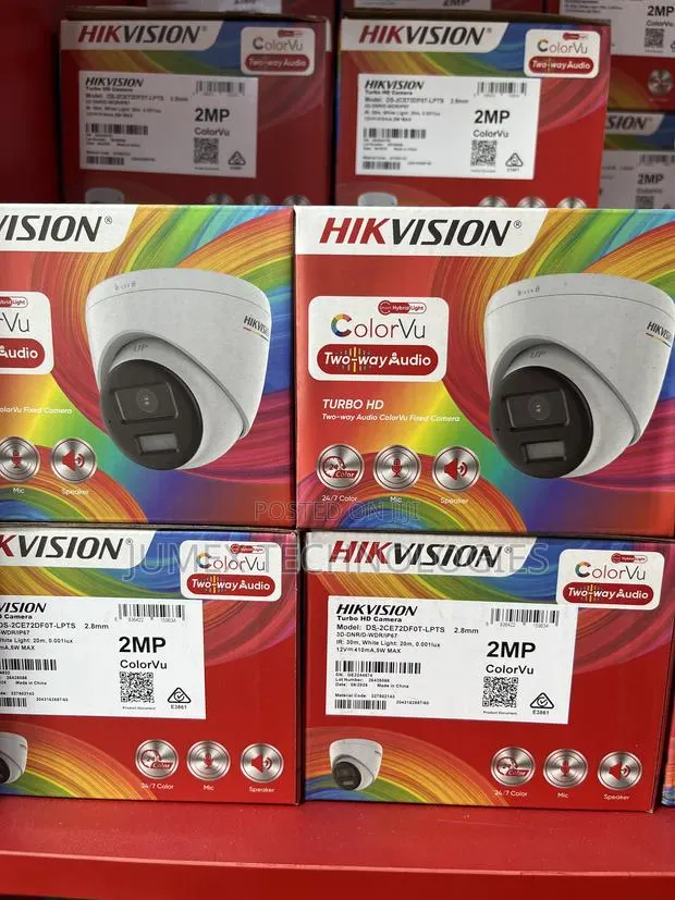 Hikvision Colorvu 2way Audio Analog Camera Dome Ds-2ce72df0t-LPTS 2mp · Photo 1
