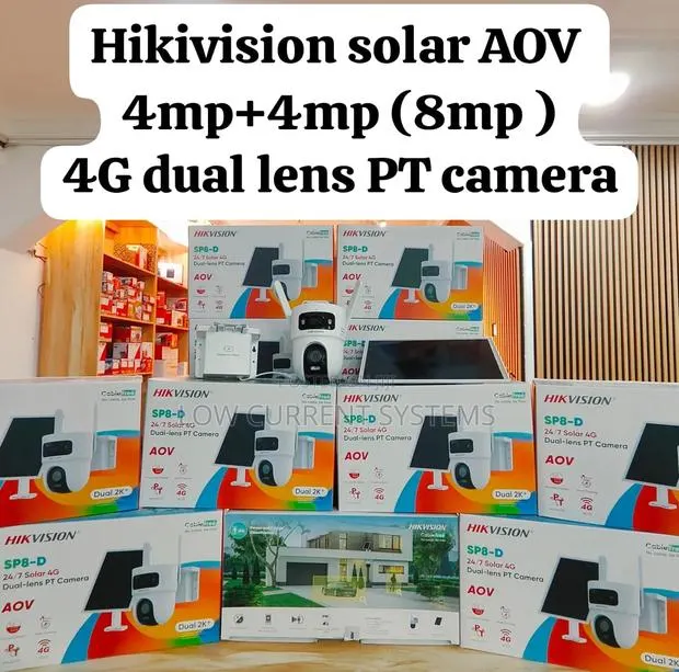 Hikivision Sp8 Solar Camera Aov 4g Dual Lens Pt Camera · Photo 1