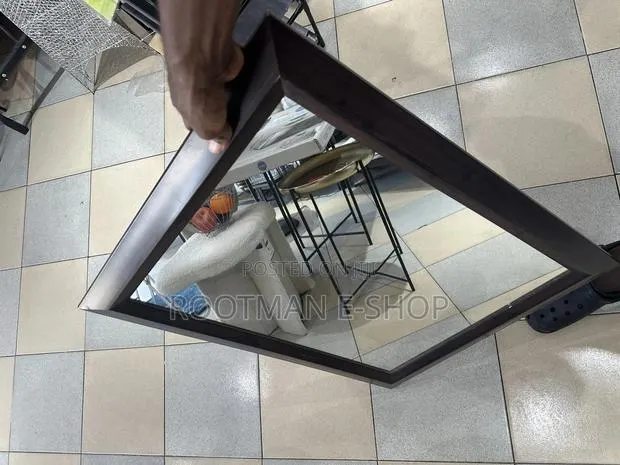 Dark Brown, Rectangular Framed Wall Mirror · Photo 1