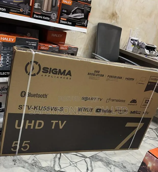 Accurate Android Sigma 55 Inch Led Uhd Digital Satellite Tv · Photo 1