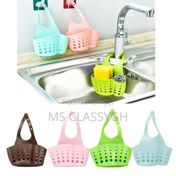 Kitchen Sink Hanging Drain Bag Basket Soap Bath Storage · Photo 1