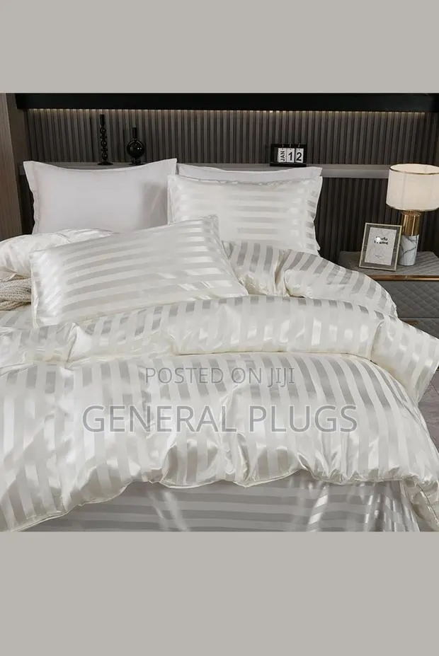 Keep Rooms Fresh Bright ;White Stripped Duvet Cover Only · Photo 1